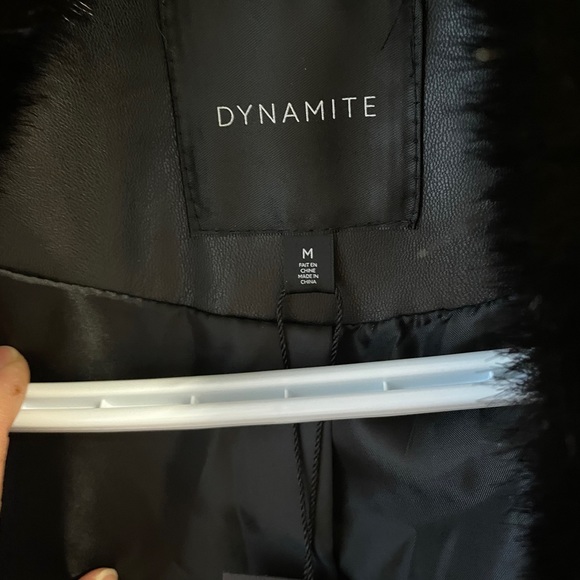 Dynamite mink Moto Coat - Picture 4 of 6